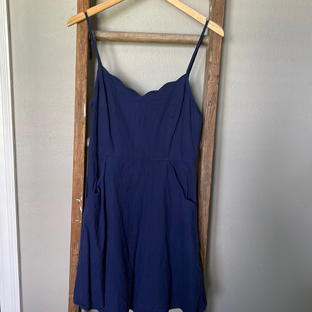 Linen/ Cotton Sun Dress w/ Pockets